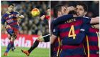 فيديو: إصابة ميسي وهاتريك سواريز في اكتساح برشلونة لبيلباو