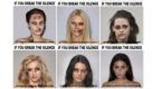 نجمات يشوّهن وجوههن لوقف العنف ضد المرأة