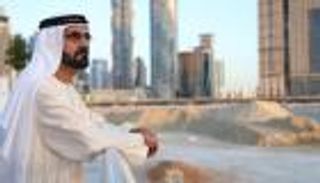 محمد بن راشد يتفقد سير العمل في مشروع قناة دبي المائية