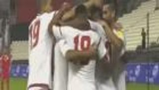 فيديو .. الإمارات تهزم فلسطين وتعزز موقفها بتصفيات المونديال