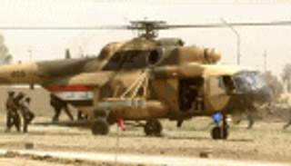 تحطم مروحية عراقية إثر خلل فني ونجاة طاقهما 