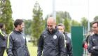 نصري وتوريه يحضران أول مران للسيتي مع جوارديولا