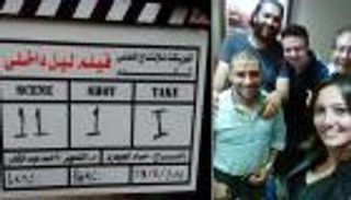 بالصور.. بشرى تحتفل باللقطات الأولى لفيلم "ليل داخلي"