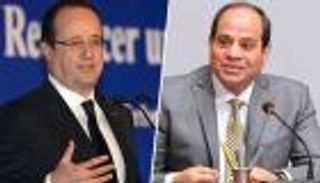 هولاند يهاتف السيسي لبحث الطائرة المختفية