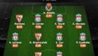 ليفربول يكتسح التشكيل الأمثل للدوري الأوروبي