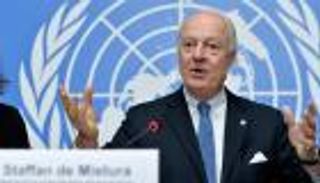  دي ميستورا يصل دمشق قبيل أيام من استئناف مفاوضات جنيف