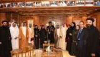 بالصور.. البابا تواضروس يستقبل وفد المجلس الوطني الاتحادي الإماراتي