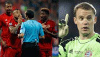 بالفيديو.. نوير يصحح خطأ فادحًا لحكم مباراة البايرن وأتلتيكو