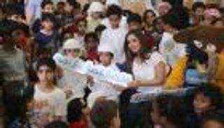 بلقيس تقرأ لـ150 طفلاً في أبوظبي