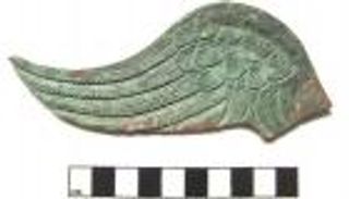 جناح برونزي نادر يرجح أن يكون لإلهة النصر عند الرومان