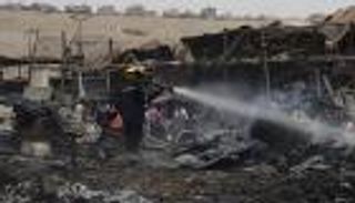 السيطرة على حريق ضخم بسوق شعبي جنوبي القاهرة دون إصابات