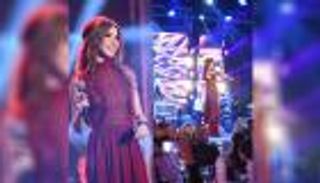 بالصور.. إطلالة نانسي بالخمري والأحمر تخطف جماهير لبنان