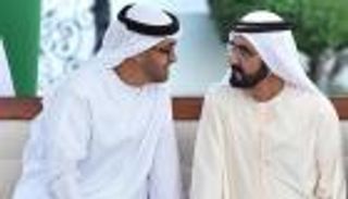 محمد بن راشد يزور محمد بن زايد بقصر البحر