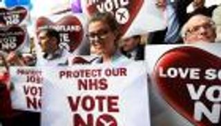 مظاهرات في غلاسكو للمطالبة باستفتاء ثان حول استقلال اسكتلندا