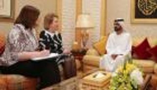 محمد بن راشد يستقبل رئيسة مجلس الاتحاد في البرلمان الروسي