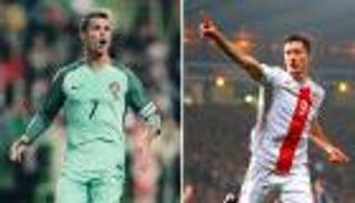 رونالدو يسعى لمعادلة رقم بلاتيني وليفاندوفسكي لفك صيامه