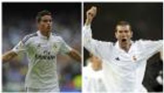 رودريجيز يتفوق على زيدان في أول موسمين مع الريال