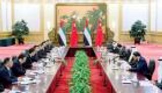 محمد بن زايد يبحث مع نائب الرئيس الصيني العلاقات الثنائية وتطورات المنطقة