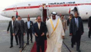 بالصور.. محمد بن زايد يصل القاهرة.. والسيسي في استقباله