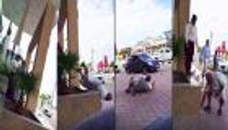 فيديو.. 17 ألف تغريدة للتضامن مع مسنٍّ سعودي دفعه رجل أمن بوحشية