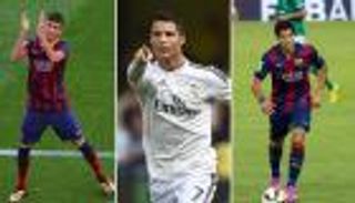 نيمار وسواريز يتفوقان على رونالدو أمام المرمى