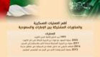 إنفوجراف.. أبرز العمليات العسكرية المشتركة بين السعودية والإمارات