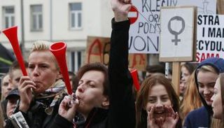 مظاهرات ضد حظر الإجهاض 