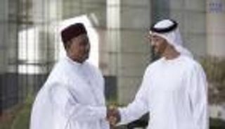 بالصور.. محمد بن زايد يستقبل رئيس النيجر