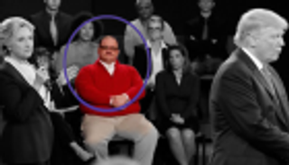 "ذو الرداء الأحمر".. الفائز في مواجهة كلينتون وترامب الثانية