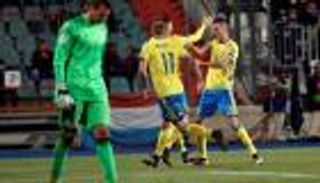 السويد تقسو على بلغاريا بثلاثية في تصفيات كأس العالم