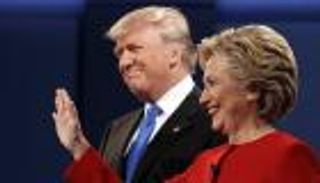 إنفوجراف.. الاستطلاعات قبل مواجهة هيلاري - ترامب الثالثة