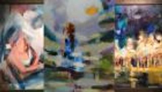 4 لوحات لوجيه يسي تهيم بنا إلى حلمه وسكونه