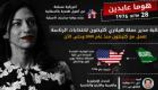 إنفوجراف .. هوما عابدين هل تصبح أول وزيرة خارجية مسلمة لأمريكا؟