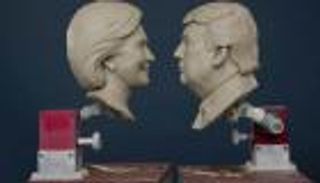 بالصور .. أعمال فنية من وحي الانتخابات الأمريكية