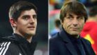 كورتوا ينحاز لكونتي ضد مورينيو وسيميوني