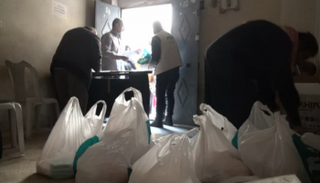 المساعدات الإنسانية  في حلب