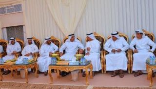 سيف بن زايد أثناء العزاء