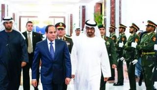 الشيخ محمد بن زايد والسيسي - صورة أرشيفية