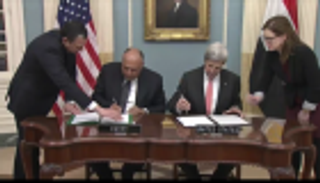 ليبيا وسوريا واليمن على مائدة شكري وكيري في واشنطن