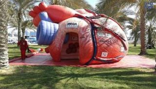 مجسم القلب وهو عبارة عن مستوصف طبي