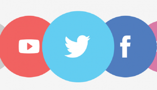 شعار تويتر وفيسبوك ويوتيوب