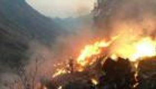 بالصور..  تحطم  طائرة باكستانية.. ولا ناجين  