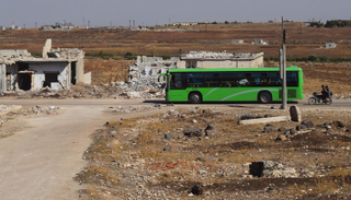 حافلات التهجير الخضراء