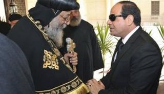 الرئيس المصري السيسي والبابا تواضروس 