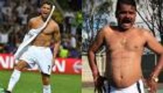 هندي يحاكي بطريقة ساخرة تصرفات رونالدو