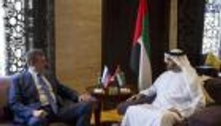 محمد بن زايد يستقبل رئيس الشؤون الدولية في "الدوما" الروسي