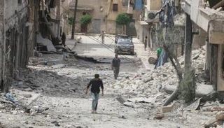 آثار الدمار في حلب