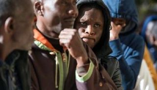 لاجئون أفارقة بالرباط