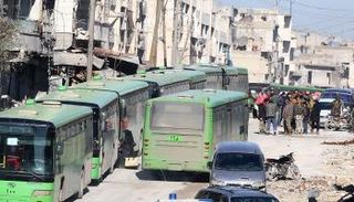 مساعدات تركية للمدنيين المغادرين لشرق حلب