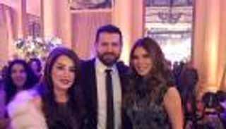 بالصور.. السقا وهيفاء في زفاف ابنة المنتج صادق الصبّاح